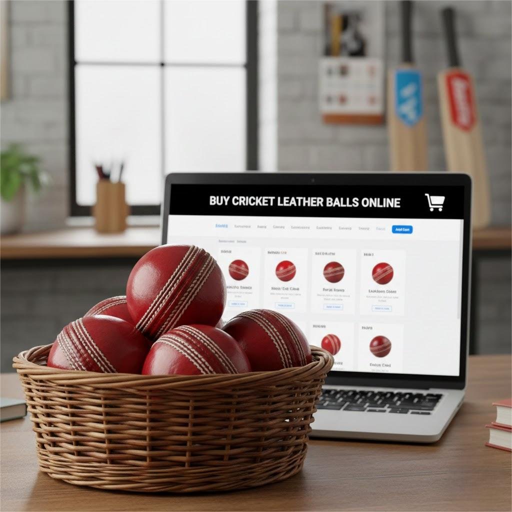 Premium cricket leather balls online purchase