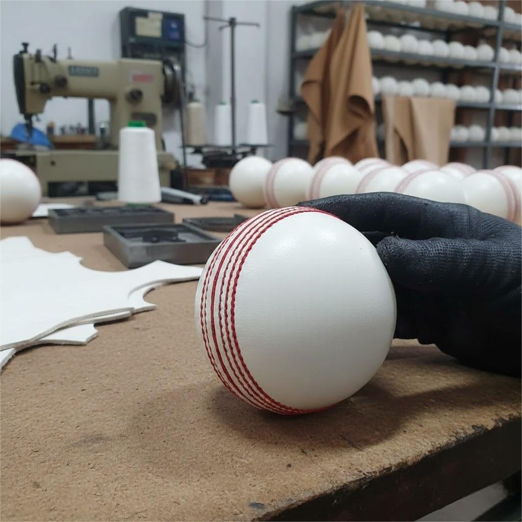 white leather cricket ball manufacturer